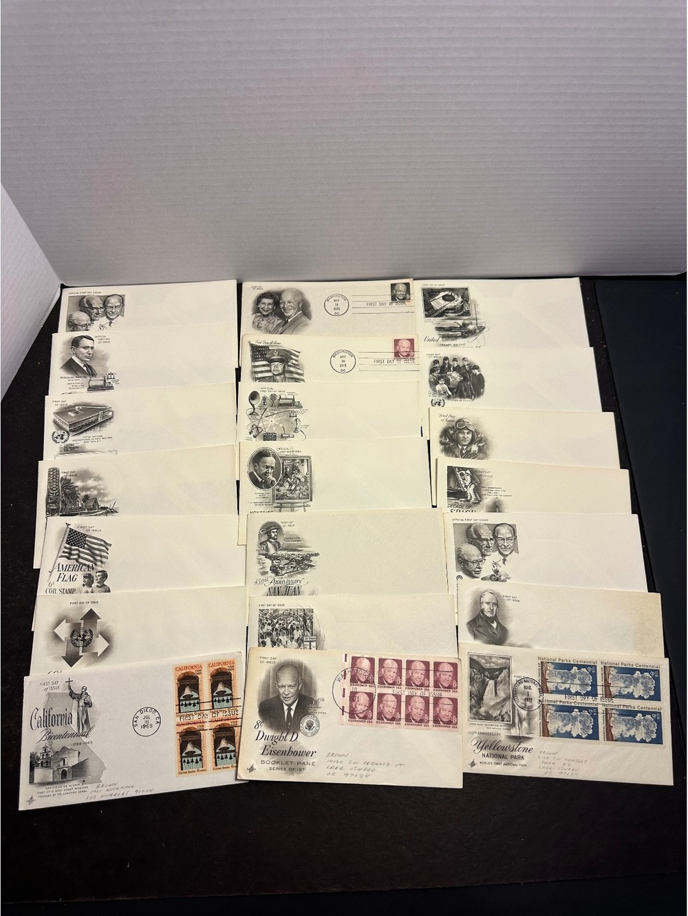 21 Vintage First Day Covers FDC 1960s 1970s ArtCraft Space UN Stamp Lot/2